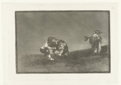 Martincho greift einen Stier bei seinem Horn von Francisco de Goya