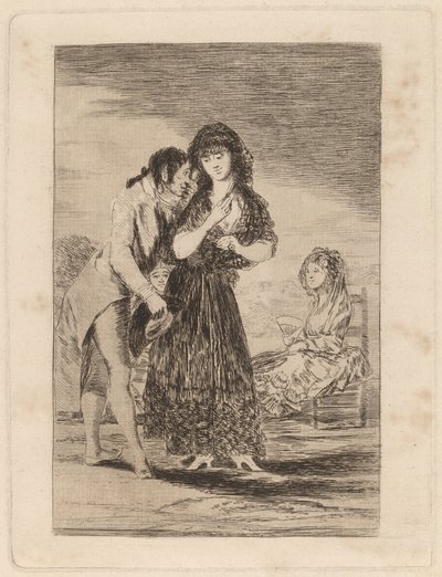 Selbst so kann er sie nicht erkennen von Francisco de Goya