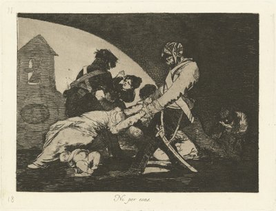 Nicht einmal diese (Ni por esas) von Francisco de Goya