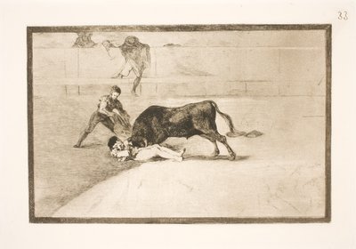 Pepe Illos unglücklicher Tod in der Arena in Madrid von Francisco de Goya