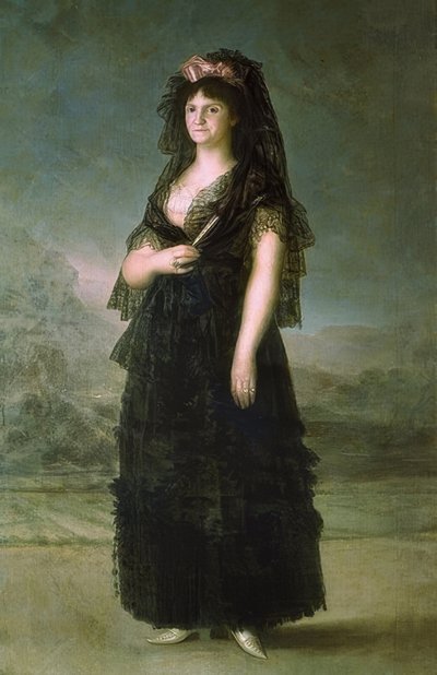 Porträt der Maria Lusia mit Mantilla von Francisco de Goya