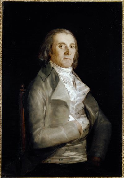 Porträt von Don Andres del Peral (aktiv 1770-1820), Malerdekorateur von Francisco de Goya