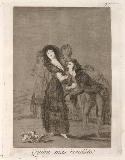 Wer ist mehr überwältigt? von Francisco de Goya