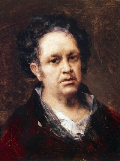 Selbstporträt im Alter von 69 Jahren von Francisco de Goya