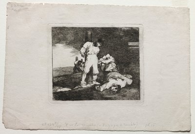 Die Schrecken des Krieges: Und es gibt keine Hilfe dafür von Francisco de Goya