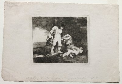 Die Schrecken des Krieges: Und es gibt keine Hilfe dafür, 1810-1820 von Francisco de Goya