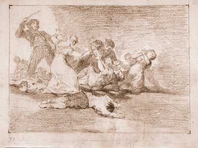 Die Schrecken des Krieges: Schändlicher Gewinn von Francisco de Goya