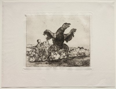 Die Schrecken des Krieges: Ein fleischfressender Geier von Francisco de Goya