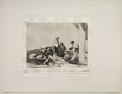 Die Schrecken des Krieges: Es nützt nichts zu schreien von Francisco de Goya