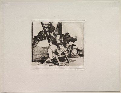 Die Schrecken des Krieges: Es ist ein harter Schritt! von Francisco de Goya