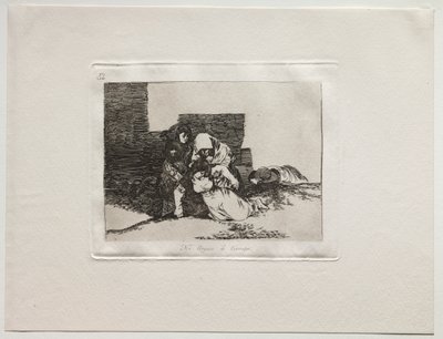 Die Schrecken des Krieges: Sie kommen nicht rechtzeitig an von Francisco de Goya