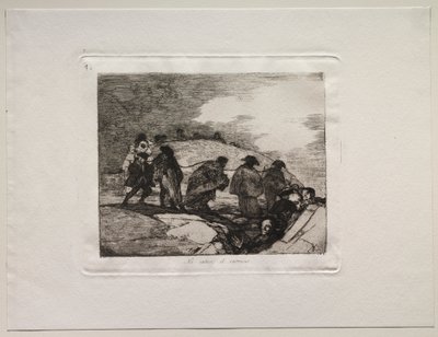 Die Schrecken des Krieges: Sie kennen den Weg nicht von Francisco de Goya
