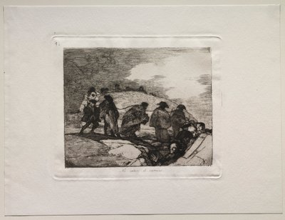 Die Schrecken des Krieges: Sie kennen den Weg nicht von Francisco de Goya