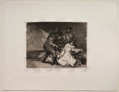 Die Schrecken des Krieges: Das ist schlecht von Francisco de Goya