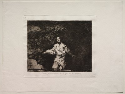 Die Schrecken des Krieges: Titelseite - Traurige Vorahnungen dessen, was passieren wird von Francisco de Goya