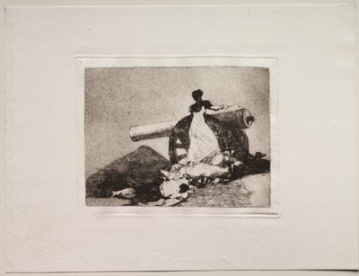 Die Schrecken des Krieges: Was für ein Mut! von Francisco de Goya