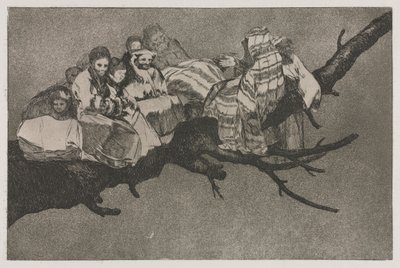 Die Sprichwörter: Lächerlicher Unsinn, 1864 von Francisco de Goya