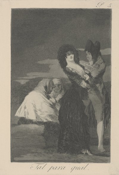 Zwei von einer Sorte (Tal para Qual) von Francisco de Goya