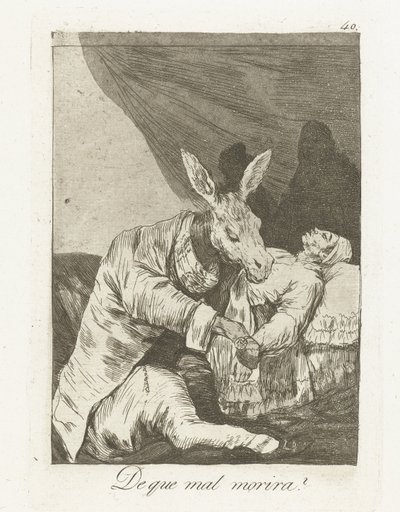 Woran wird er sterben? von Francisco de Goya