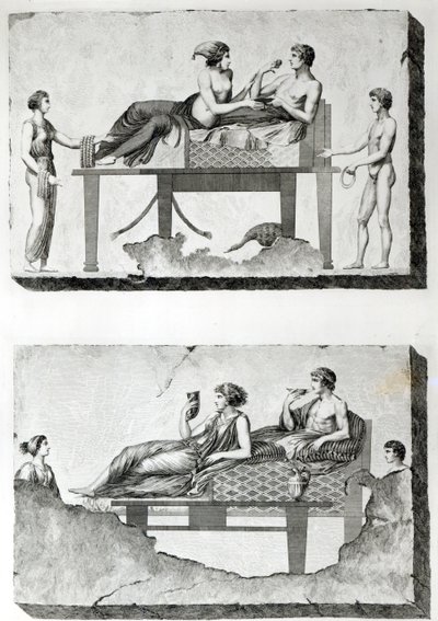 Fresken aus etruskischen Gräbern, um 1780 von Franciszek (after) Smuglewicz