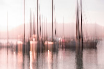 Verschwommener Marina-Traum von Franco Tessarolo