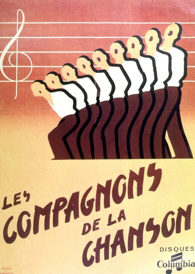 "Les Compagnons de la chanson" von Francois-emile Popineau