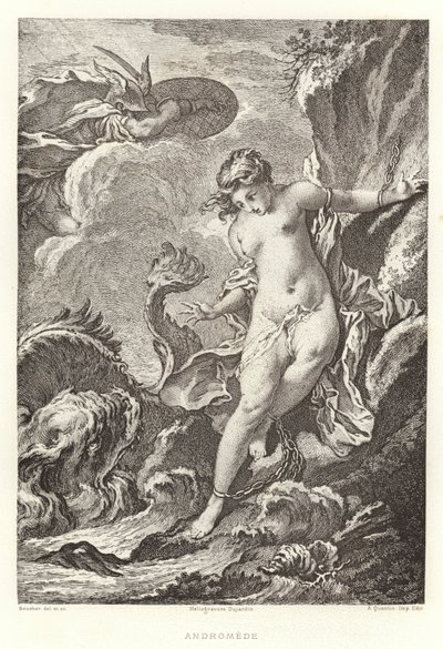 Andromeda (Gravur) von Francois (after) Boucher