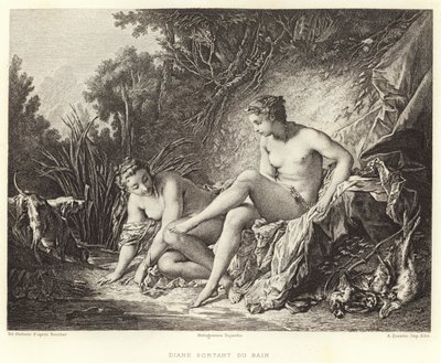 Diana verlässt das Bad von Francois (after) Boucher
