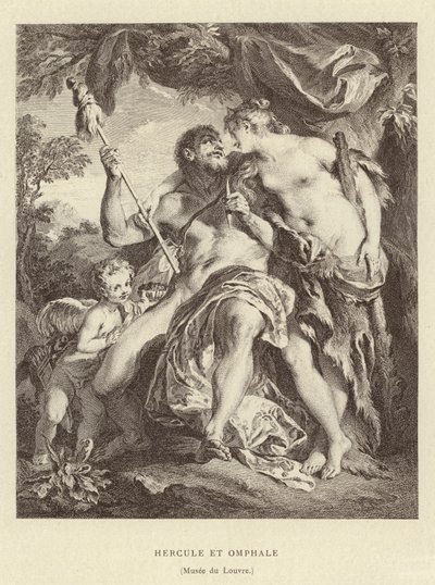 Herakles und Omphale von Francois (after) Boucher