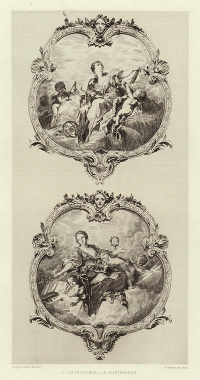 Die Astronomie, Die Rhetorik von Francois (after) Boucher