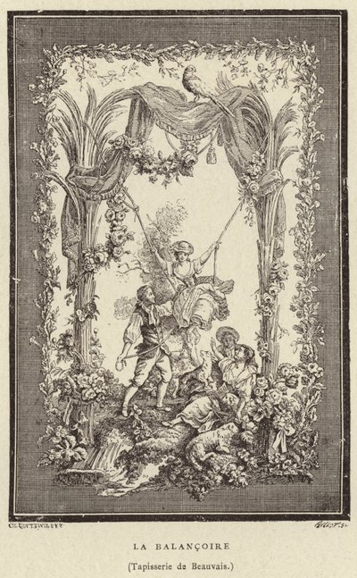 Die Schaukel von Francois (after) Boucher