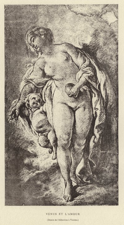 Venus und Amor von Francois (after) Boucher