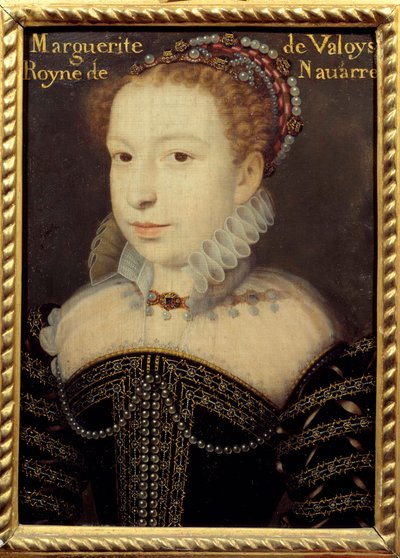 Porträt von Marguerite de Valois (1553-1615) oder Königin Margot von Francois (after) Clouet