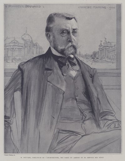 Joseph-Antoine Bouvard, französischer Architekt und Verwalter von Francois (after) Flameng