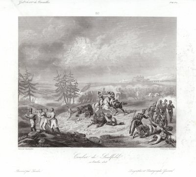 Kampf von Saalfeld von Francois Augustin Desmoulins