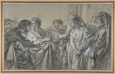 Christus und die Ehebrecherin von François Boucher