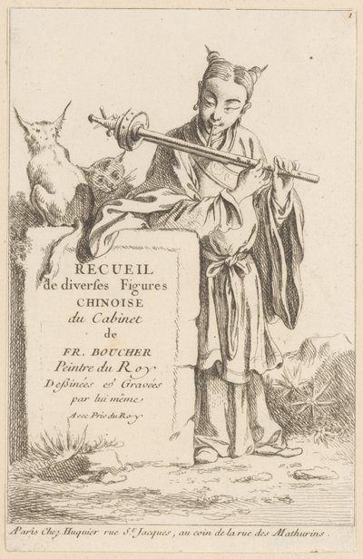 Sammlung verschiedener chinesischer Figuren von François Boucher