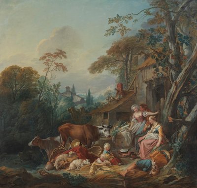 Ländliche Idylle von François Boucher