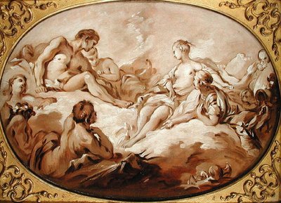 Die Apotheose des Aeneas, oder Aeneas wird von Venus den Göttern vorgestellt, ca. 1746 von François Boucher