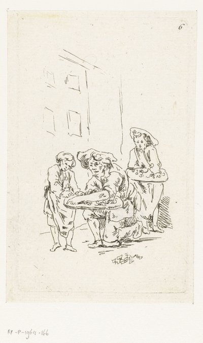 Zwei Straßenverkäufer von François Boucher