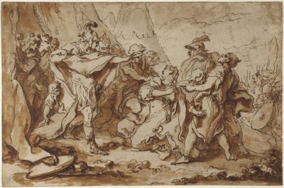 Frauen und Soldaten von François Boucher