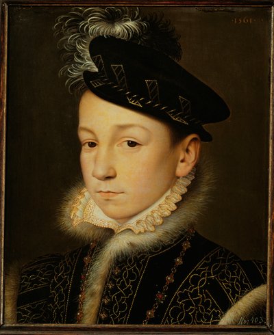 König Karl IX von Frankreich von François Clouet