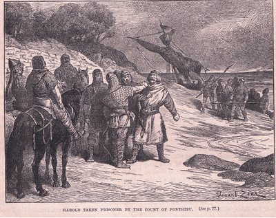 Harold wird vom Grafen von Ponthieu gefangen genommen, 1063 von Francois Edouard Zier