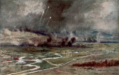 Der Angriff auf die deutschen Stellungen nördlich der Aisne, 16. April 1917, 1926 von Francois Flameng