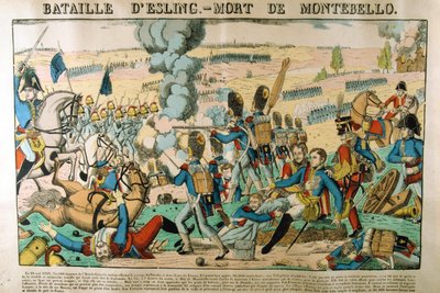 Schlacht von Essling - Tod von Montebello, 21. Mai 1809, ca. 1835 von Francois Georgin