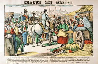 Napoleons Rückkehr nach Paris von der Insel Elba, 1815, um 1835 von Francois Georgin