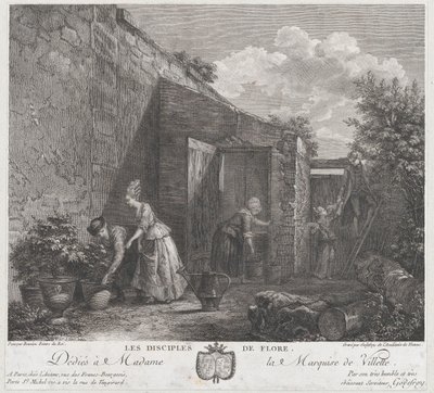 Die Jünger der Flora, 1778 von Francois Godefroy