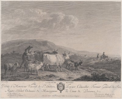 Der frische Morgen, spätes 18., frühes 19. Jahrhundert von Francois Godefroy
