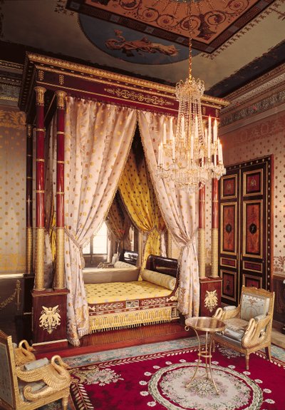 Schlafzimmer von Königin Hortense de Beauharnais (1783-1837) von Francois Honore Georges Jacob Desmalter