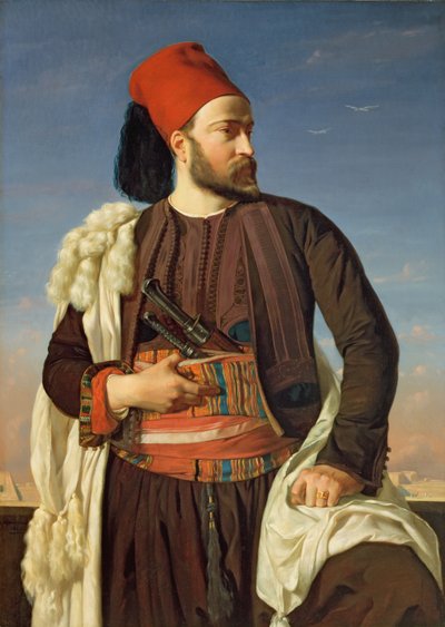 Porträt von Leconte de Floris in der Uniform der ägyptischen Armee, 1840 von Francois Leon Benouville
